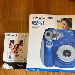 Polaroid PIC 300 instant camera and film